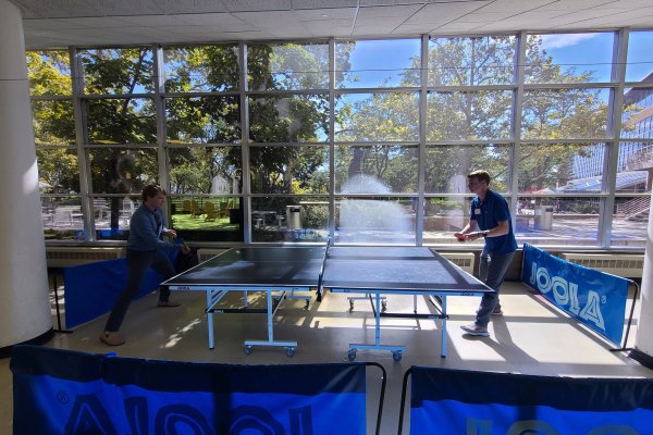 Internal competition: Ping pong in the student center!